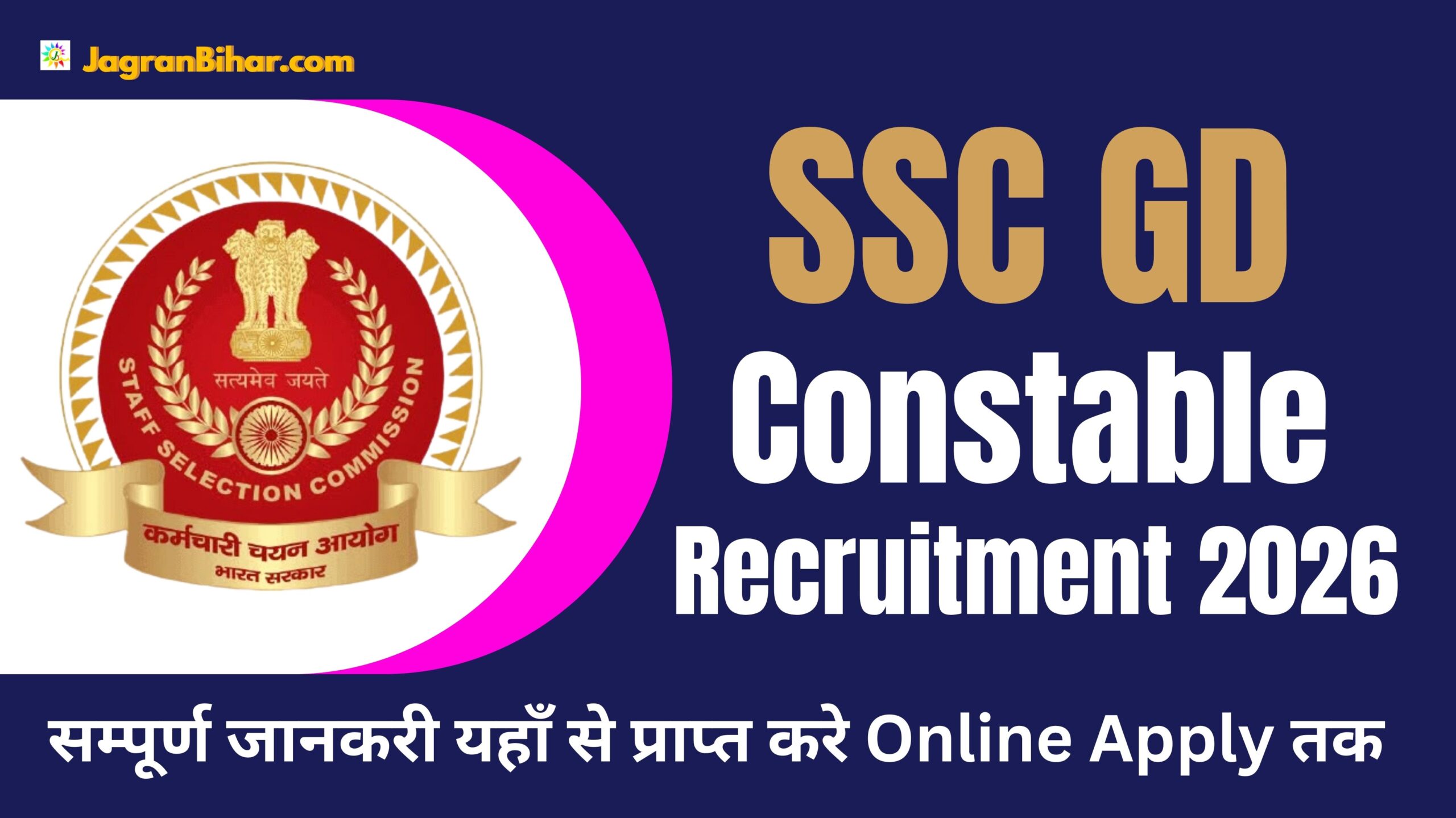 SSC GD Constable 2026 Recruitment, Eligibility, Age Limit, Exam Pattern