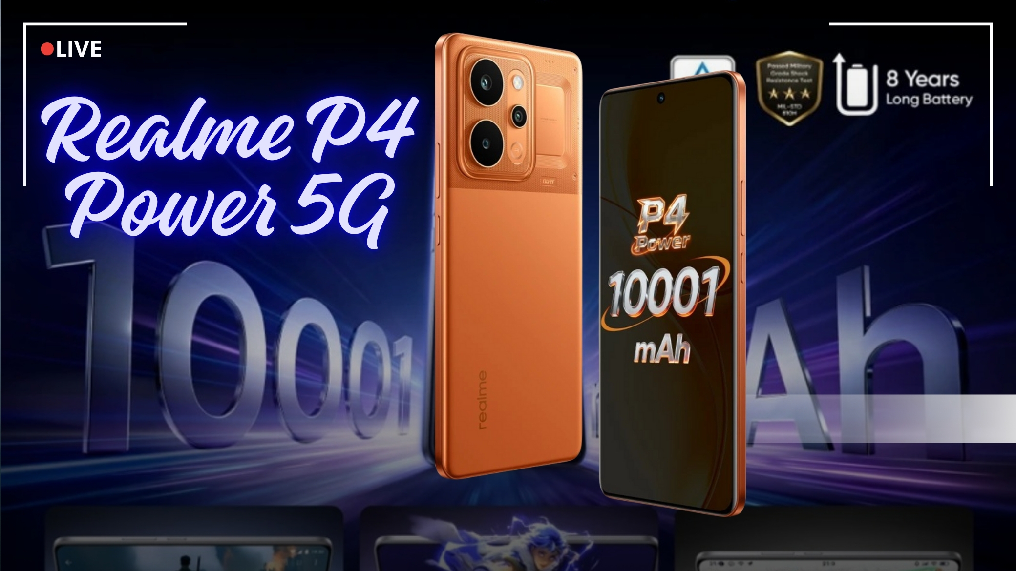 Realme P4 Power 5G 10001mAh बैटरी वाला सस्ता धांसू फोन