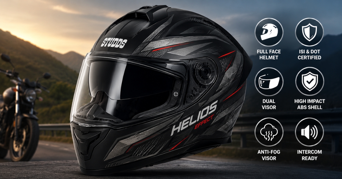 Studds Helios Effect Helmet Launch India
