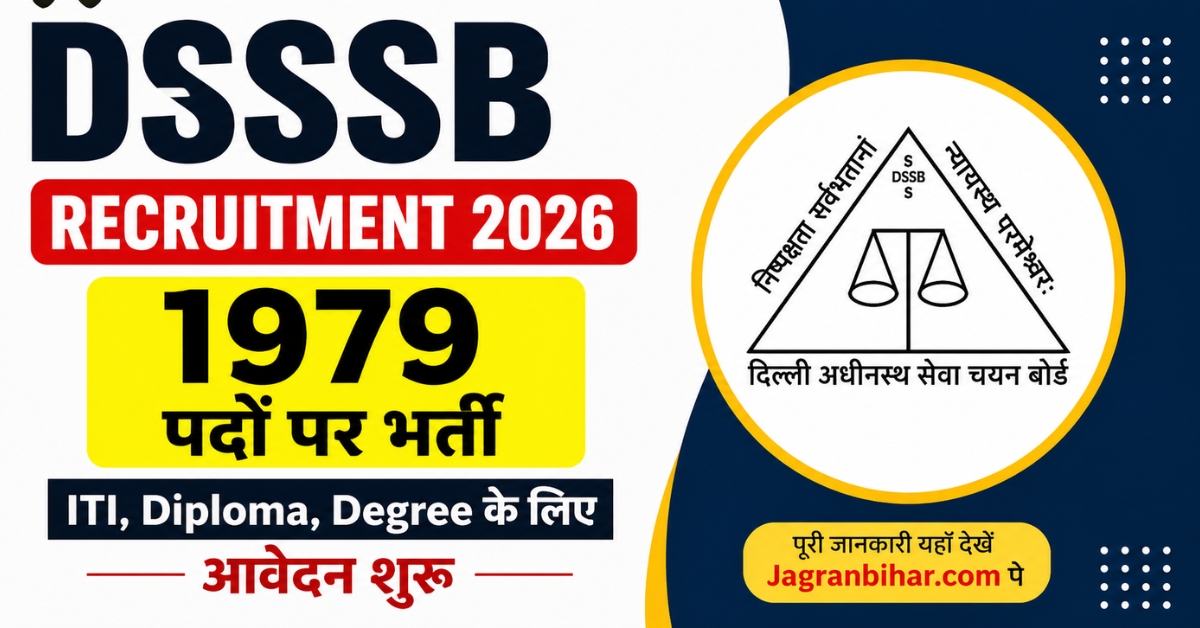 DSSSB Recruitment 2026 Notification for 1979 Posts