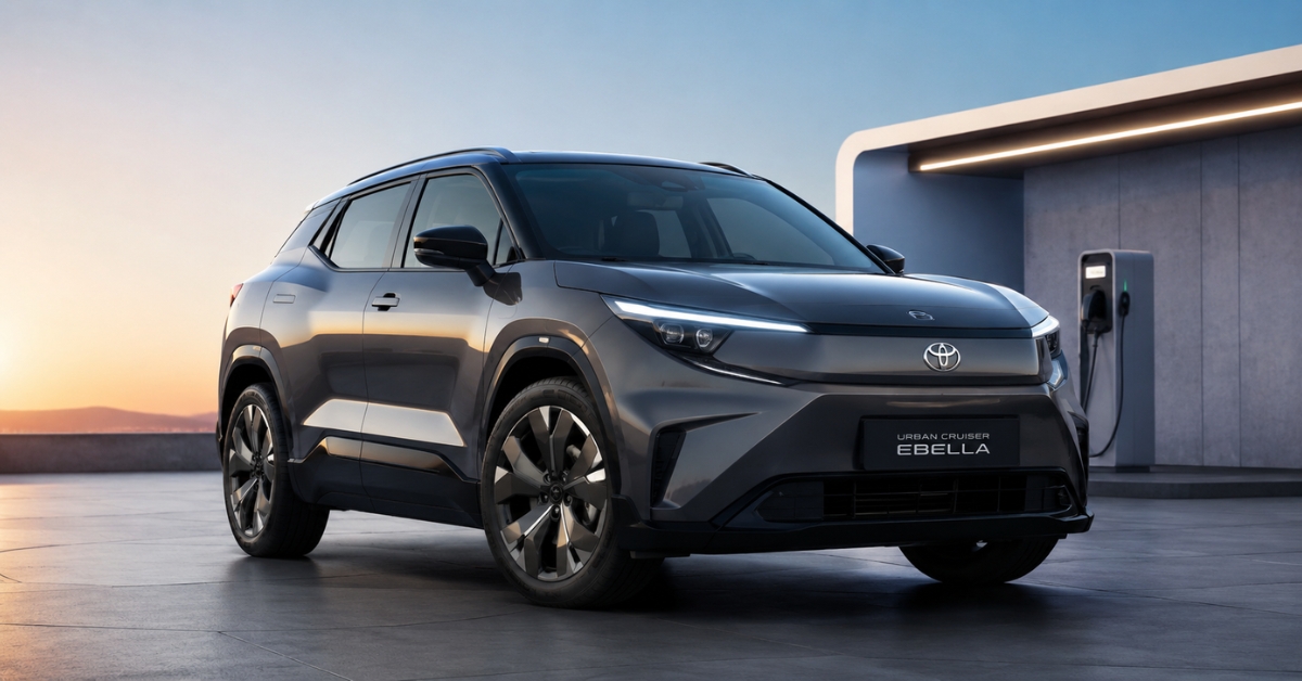 Toyota Urban Cruiser Ebella EV electric SUV with 543KM range and BaaS option in India