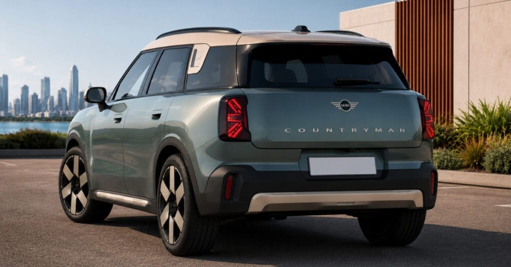 MINI Countryman Rear View 2026 – Premium Luxury SUV