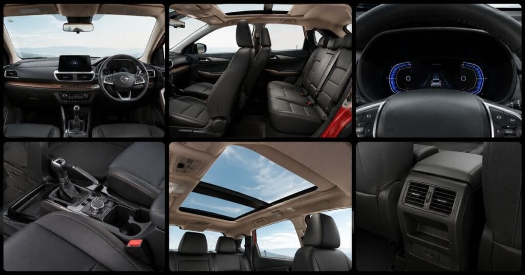 Nissan Tecton SUV Interior – Dashboard, Seats, Sunroof & Cabin Features