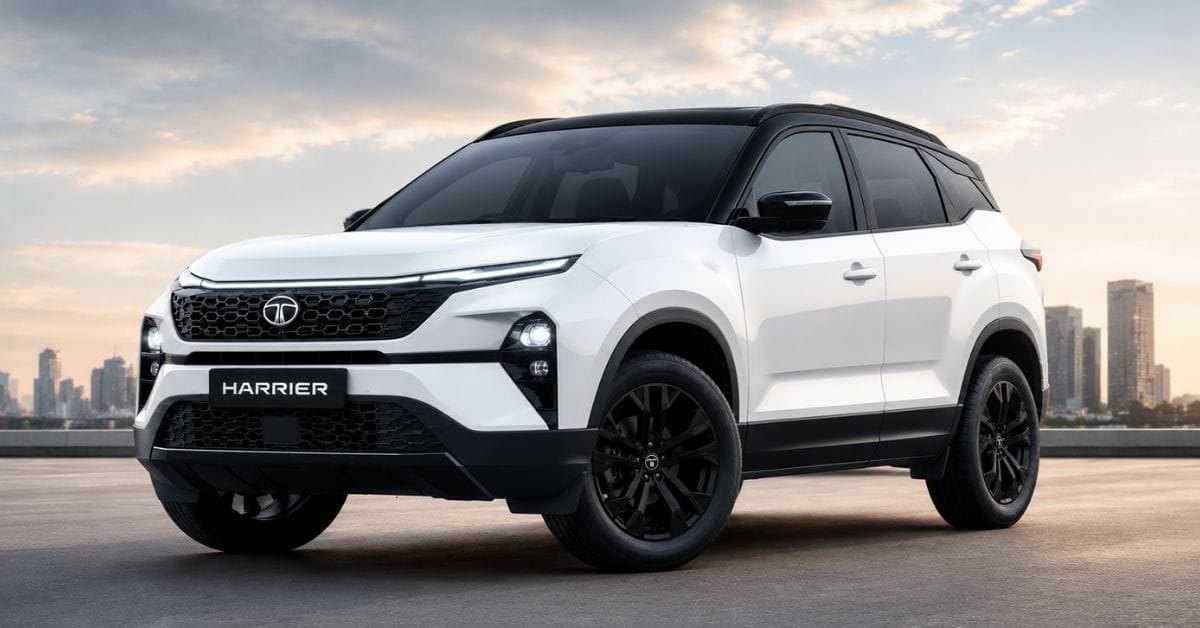 Tata Harrier Stealth Edition 2026 Rear View – Connected LED Tail Light Design