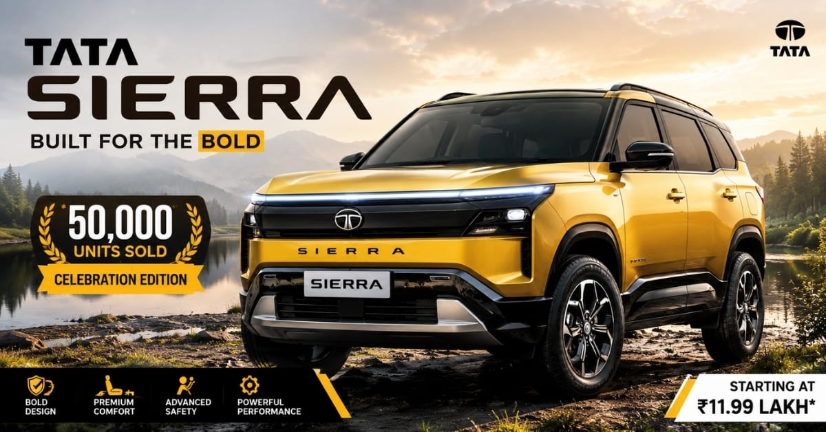 Tata Sierra Jubilee Edition Launch Price and Features